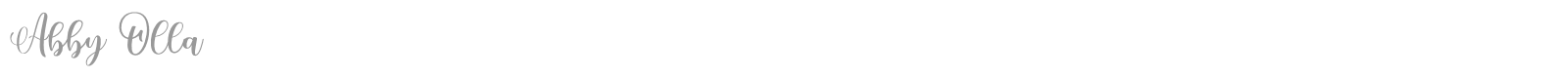Abby Olla font preview
